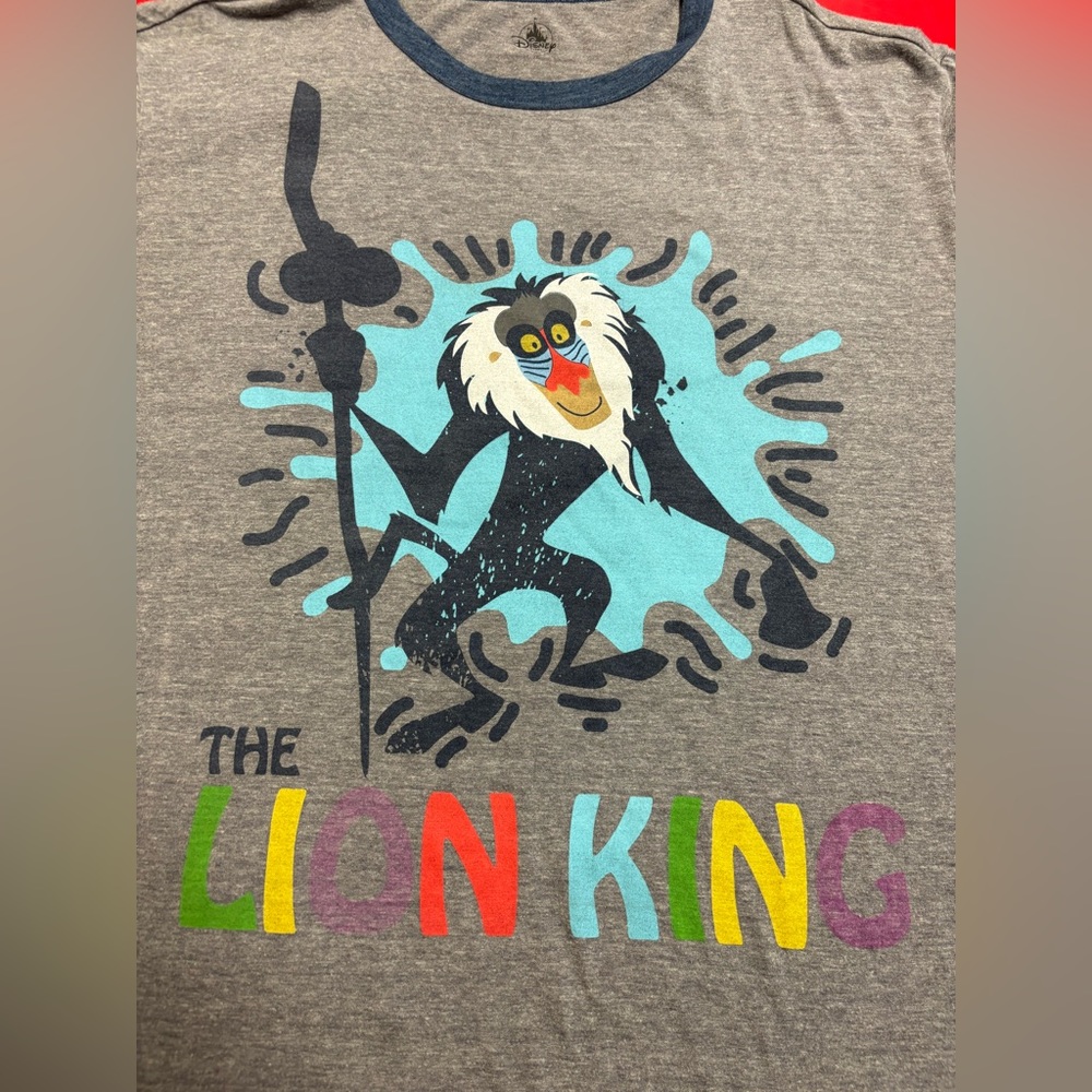 Disney’s The Lion King Rafiki Graphic Grey T-Shirt Size 2XL - Picture 3 of 4